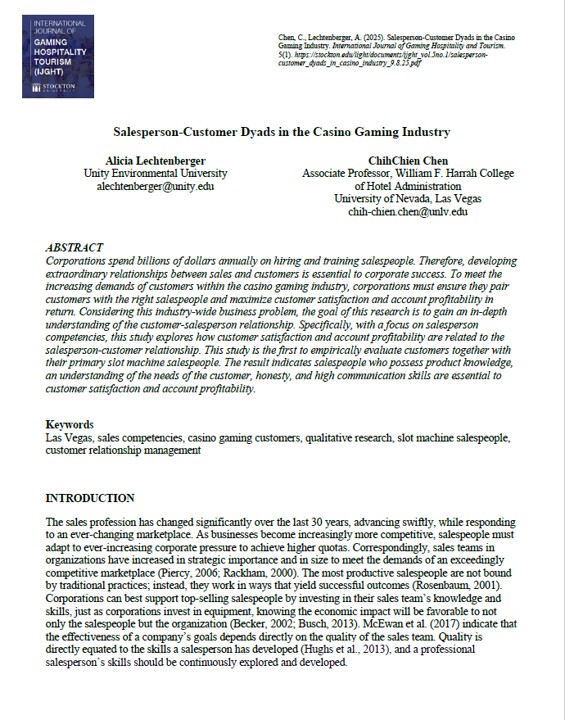 Salesperson-Customer Dyads Cover