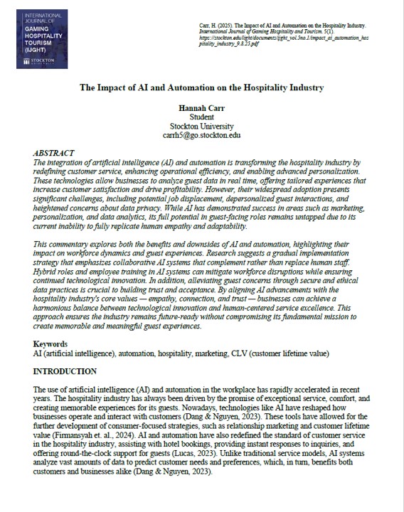 Impact of AI and Automation Cover