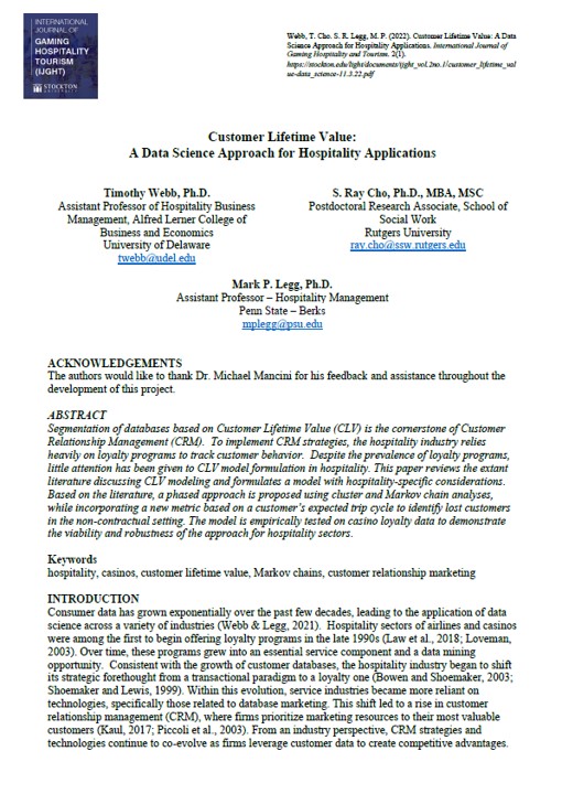 Customer Lifetime Value - Cover