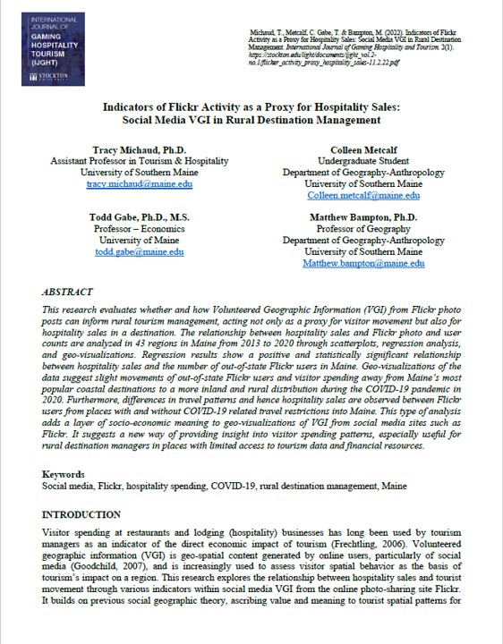 Indicators of Flickr Activity - Cover