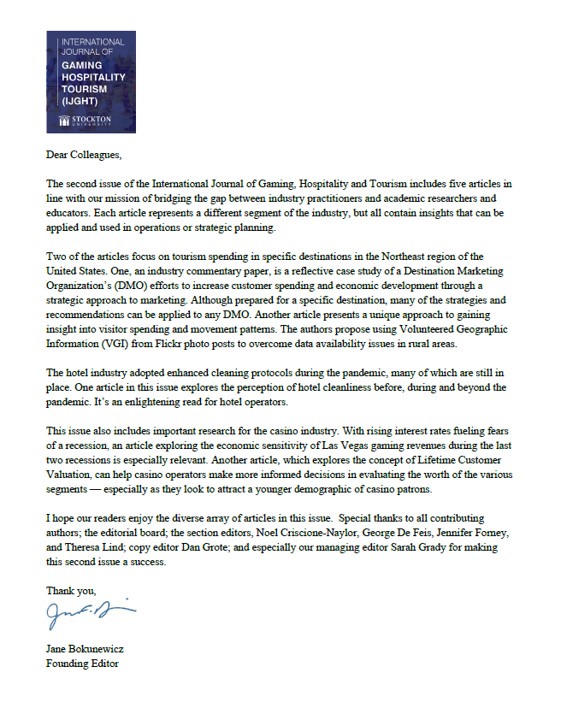 Letter from the Editor - Cover